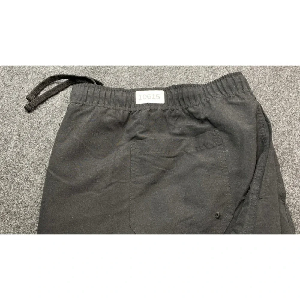 Harbor Bay Swim Trunks Men 4XLT Black Mesh Lined Big & Tall Drawstring Shorts